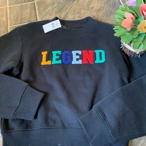 NWT Kendall & Kylie Cropped sweatshirt
